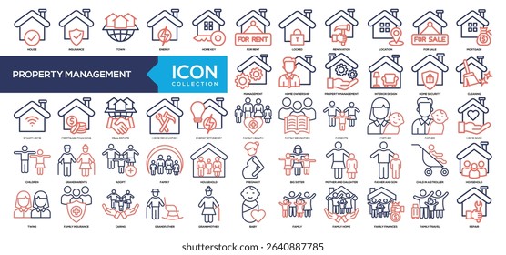 Line Color - Property Management Icon Collection