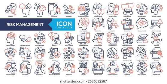 Line Color - Risk Management Icon Collection