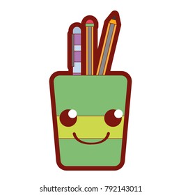 line color smile tools cup kawaii cartoon