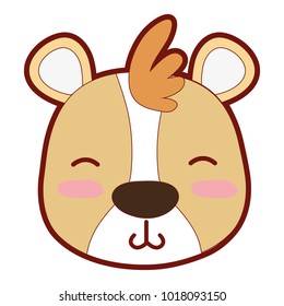 line color tender bear head wild animal