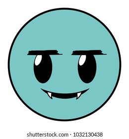 line color vampire face gesture emoji expression