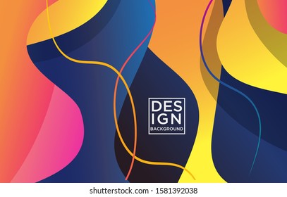 line color wave background, Abstract vector background
