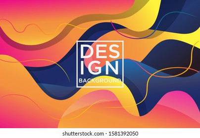 line color wave background, Abstract vector background

