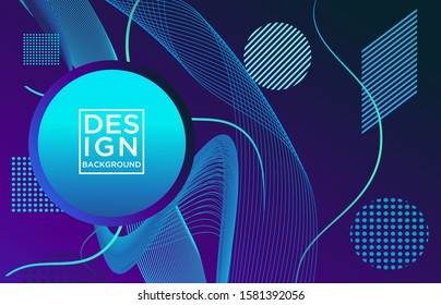line color wave background, Abstract vector background
