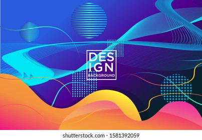 line color wave background, Abstract vector background
