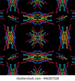 line of colored geometric pattern Graffiti