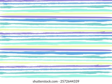 line colorful brush stripes seamless pattern. Hand drawn paint strokes illustration.Trendy,Green, yellow, blue 