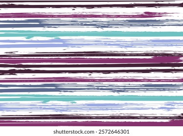line colorful brush stripes seamless pattern. Hand drawn paint strokes illustration.Trendy ,Purple ,Blue