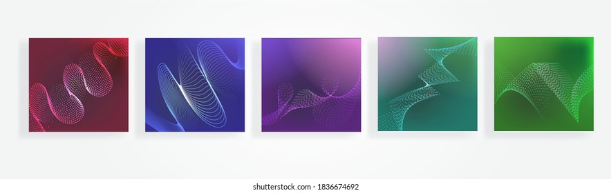 line colorful templates stock vector background set