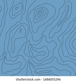 Line for coloring. Topographic background. Coloring book page.