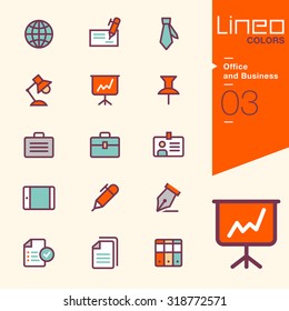 Line Colors - Office and Business icons