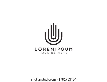 line column building logo design inspiration