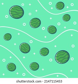 line combination watermelon fruit background