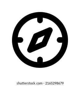 Line Compass icon isolated. Location navigation symbol. Vector EPS 10
