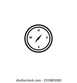 Line Compass icon Vector illustration isolated on white background.