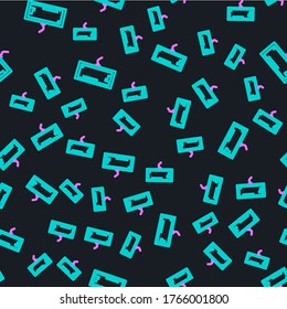 Line Computer-Tastatur Symbol einzeln auf schwarzem Hintergrund. PC-Komponentenzeichen  Vektorgrafik
