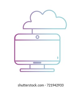line computer technology with cloud data center