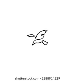  line concept bird illustration vector