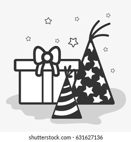line concept happy birthday celebration