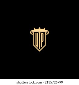 logotipo de concepto de línea UP en diseño profesional de alta calidad que será mejor para empresas relacionadas con bienes raíces