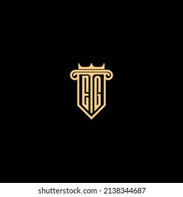 EG line concept logo in high quality professional design that will be best for companies related to real estate