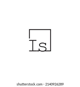 IS line concept logo in high quality professional design that will be best for your companies