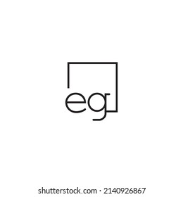 EG line concept logo in high quality professional design that will be best for your companies