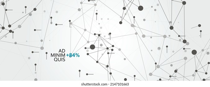 Line connect. Science technology concept. Social network. Data science technology vector background