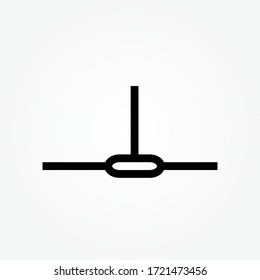 line connection cable vector illustration