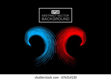 A line consisting of glowing beams, background maps, and abstract vector backgrounds