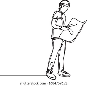 Line construction. Civil engineer, Architects and worker. vector design.