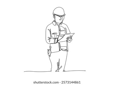 line construction,Civil engineer,Architects and worker,  vector illustration