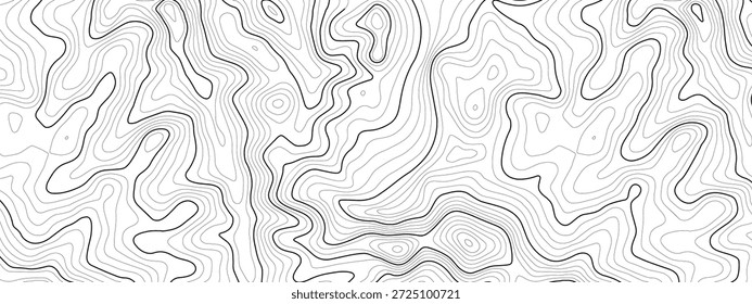 Línea de contorno de arte de fondo de mapa de área de logotipo azul marino elemento actual para el terreno y diferentes gráficos de geología de radar. Ocean land Vector ubicación relieve senderismo blanco abstracto geografía.