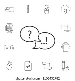 line Conversation icon. Simple element illustration. line Conversation symbol design from Internet learning collection set. Can be used for web and mobile on white background