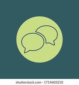 Linienkonversationssymbol Vektor eps10
