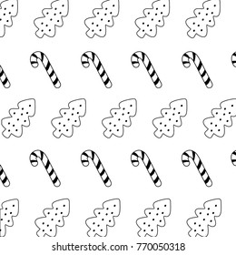 line cookie and sweet walking stick background