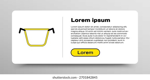 Linie Kochtopf-Symbol einzeln auf weißem Hintergrund. Symbol für kochendes oder eintopfendes Essen. Farbiges Umrisskonzept Vektorgrafik