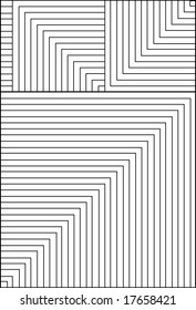 line, corner, cube, rectangle