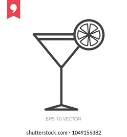 line cosmopolitan icon
