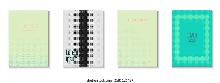 Line Cover Set. Color Art With Memphis Elements. Linear Shapes In Annual Frame. Wave Flyer. Minimalist Graphic Poster. Geometric Music Template. Trendy Line Cover