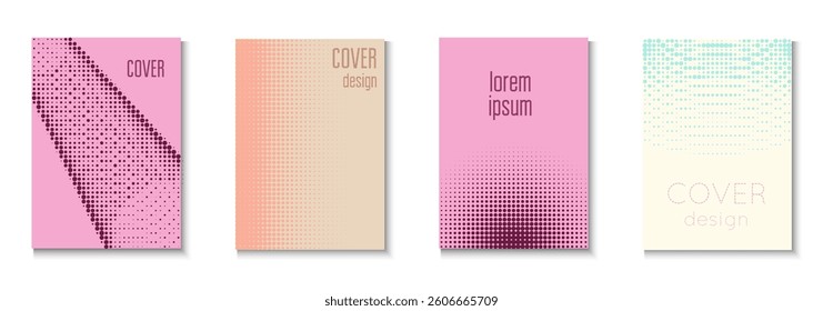 Line Cover Set. Summer Circles With Modern Art. Linear Frame With Geometric Design. Abstract Flyer. Minimalist Music Background. Geometric Party Poster. Trendy Line Cover
