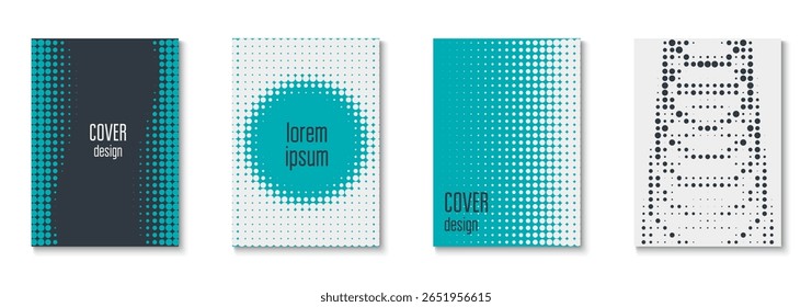 Conjunto de cubierta de línea. Concepto De Verano Con Arte Mínimo. Invitación Plana Con Marco Geométrico. Volante de la fiesta. Póster gráfico minimalista. Fondo de semitono geométrico. Cubierta de línea de moda
