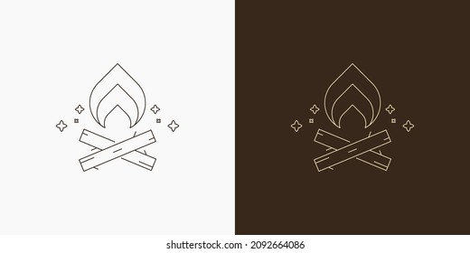 line are creative illustration and symbol for logo design or template