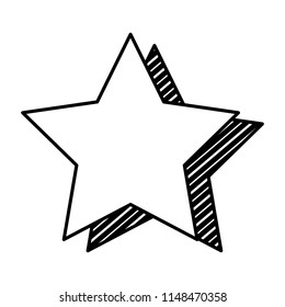 line creative star symbol insignia style
