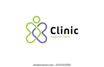 Line cross clinic of hospital and healthy care symbol 