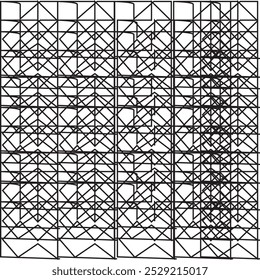 Padrões de hachura cruzada de linha, vetor de textura hachura transversal fundos sem costura de vintage mão desenhado caneta preta, tinta ou lápis hachura
