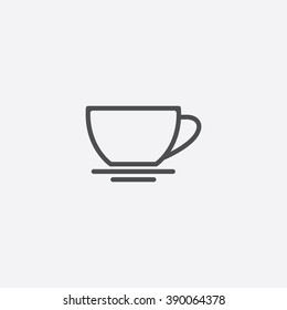 line cup of tea Icon
