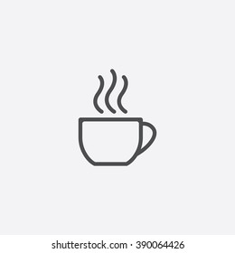 line cup of tea Icon