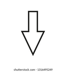 Line cursor icon in trendy flat style isolated on background. . Vector illustration,EPS 10