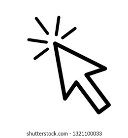 line cursor icon in trendy flat style isolated on background. line cursor icon page symbol for your web site design line cursor icon logo, app, UI. line cursor icon Vector illustration